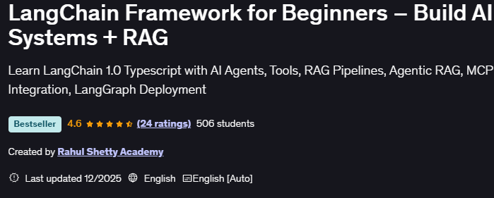 Images · LangChain Framework pour les débutants – Construire AI Systèmes + RAG 2025-12