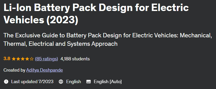 Pictures · Udemy — Li-Ion Battery Pack Design for Electric Vehicles (2023) 2023-7
