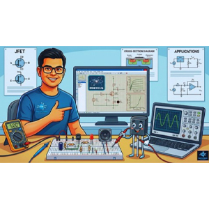 Analog Electronics Design & Simulate JFET Circuit auf PROTEUS 2025-10