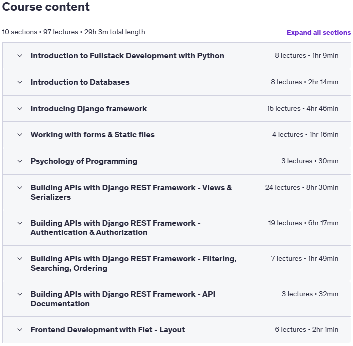 课程主题 · Python Fullstack Mastery:构建现代Web应用 Django 2025-5