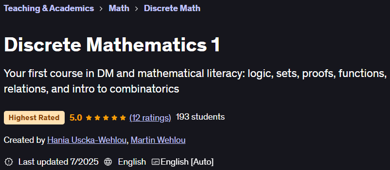 Pictures · Udemy — Discrete Mathematics 1 2025-5