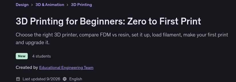 Pictures · Udemy — 3D Printing for Beginners: Zero to First Print 2026-8