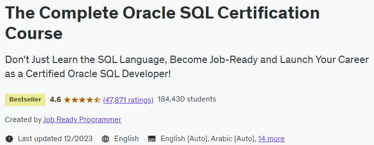 Pictures · Udemy — The Complete Oracle SQL Certification Course 2023-12