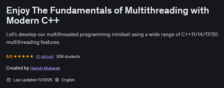 Pictures · Enjoy The Fundamentals of Multithreading with Modern C++ 2025-11