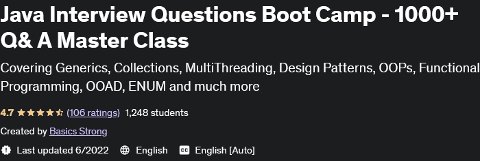 Pictures · Udemy — Java Interview Questions Boot Camp – 1000+ Q& A Master Class 2021-11