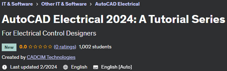 Pictures · Udemy — AutoCAD Electrical 2024: A Tutorial Series 2024-2