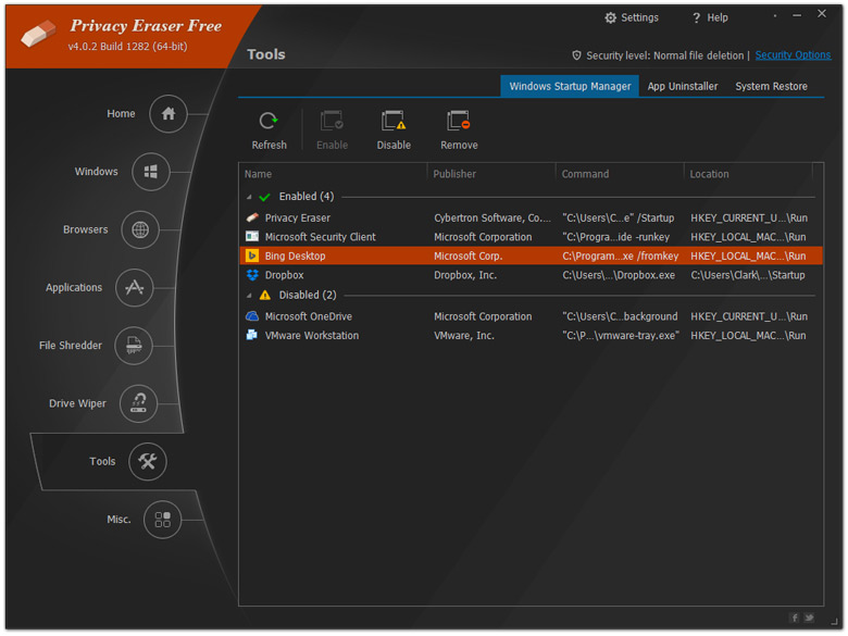 Bilder · Privatsphäre Eraser Pro 6.25.0.5456