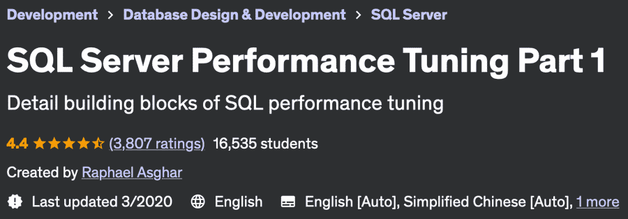 Pictures · SQL Server Performance Tuning Part 1 2020-3
