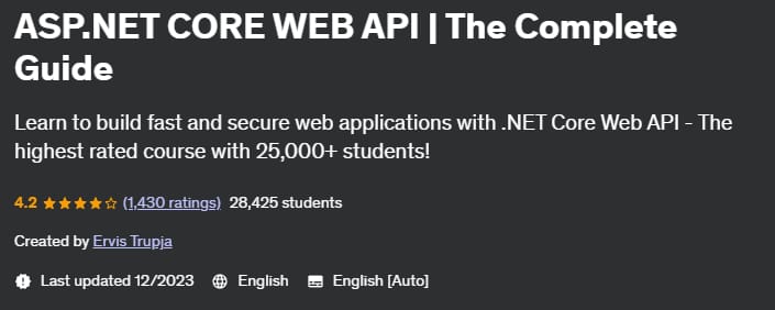 Pictures · Udemy — ASP.NET CORE WEB API | The Complete Guide 2021-10