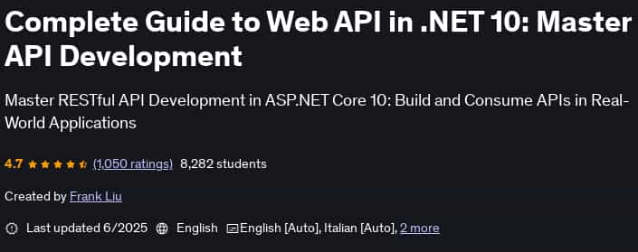 Pictures · Udemy — Complete Guide to Web API in .NET 10: Master API Development 2025-6