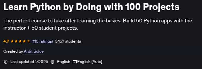 Pictures · Learn Python by Doing with 100 Projects 2025-1