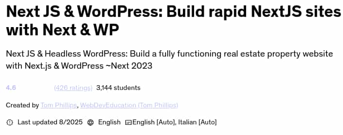 Pictures · Udemy — Next JS & WordPress: Build rapid NextJS sites with Next & WP 2025-8