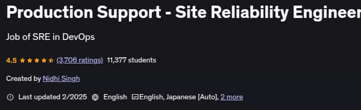 Pictures · Udemy — Production Support – Site Reliability Engineer 2025-2