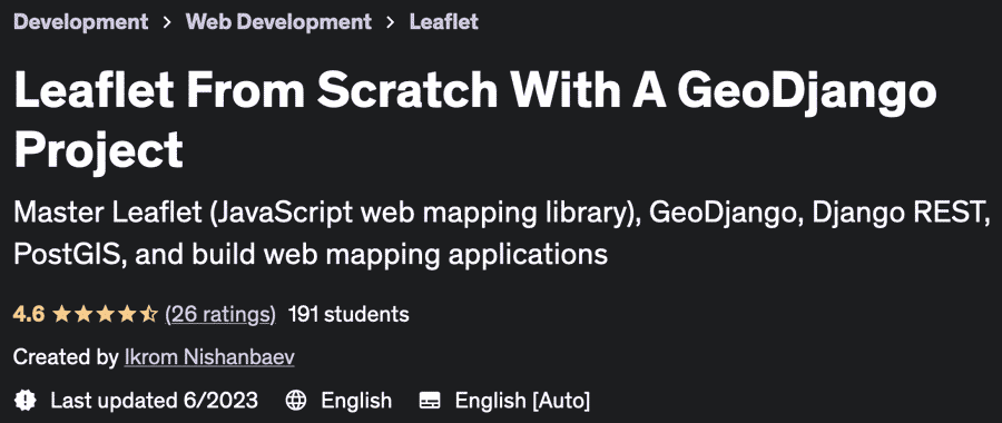 Pictures · Udemy — Leaflet From Scratch With A GeoDjango Project 2023-1