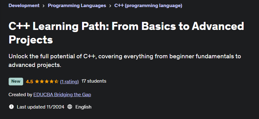 Pictures · Udemy — C++ Learning Path: From Basics to Advanced Projects 2024-11