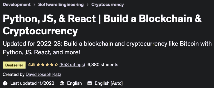 Pictures · Python, JS, & React | Build a Blockchain & Cryptocurrency 2021-9