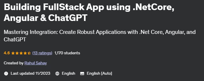 Pictures · Udemy — Building FullStack App using .NetCore, Angular & ChatGPT 2023-11