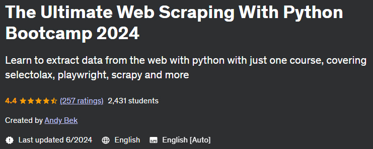 Pictures · Udemy — The Ultimate Web Scraping With Python Bootcamp 2024 2024-6
