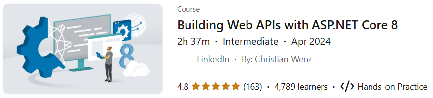 Pictures · LinkedIn — Building Web APIs with ASP.NET Core 8 2024-4