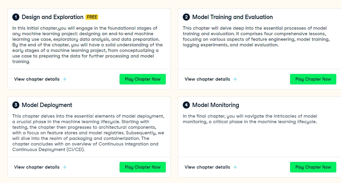 Course topics · Datacamp — End-to-End Machine Learning 2023-11