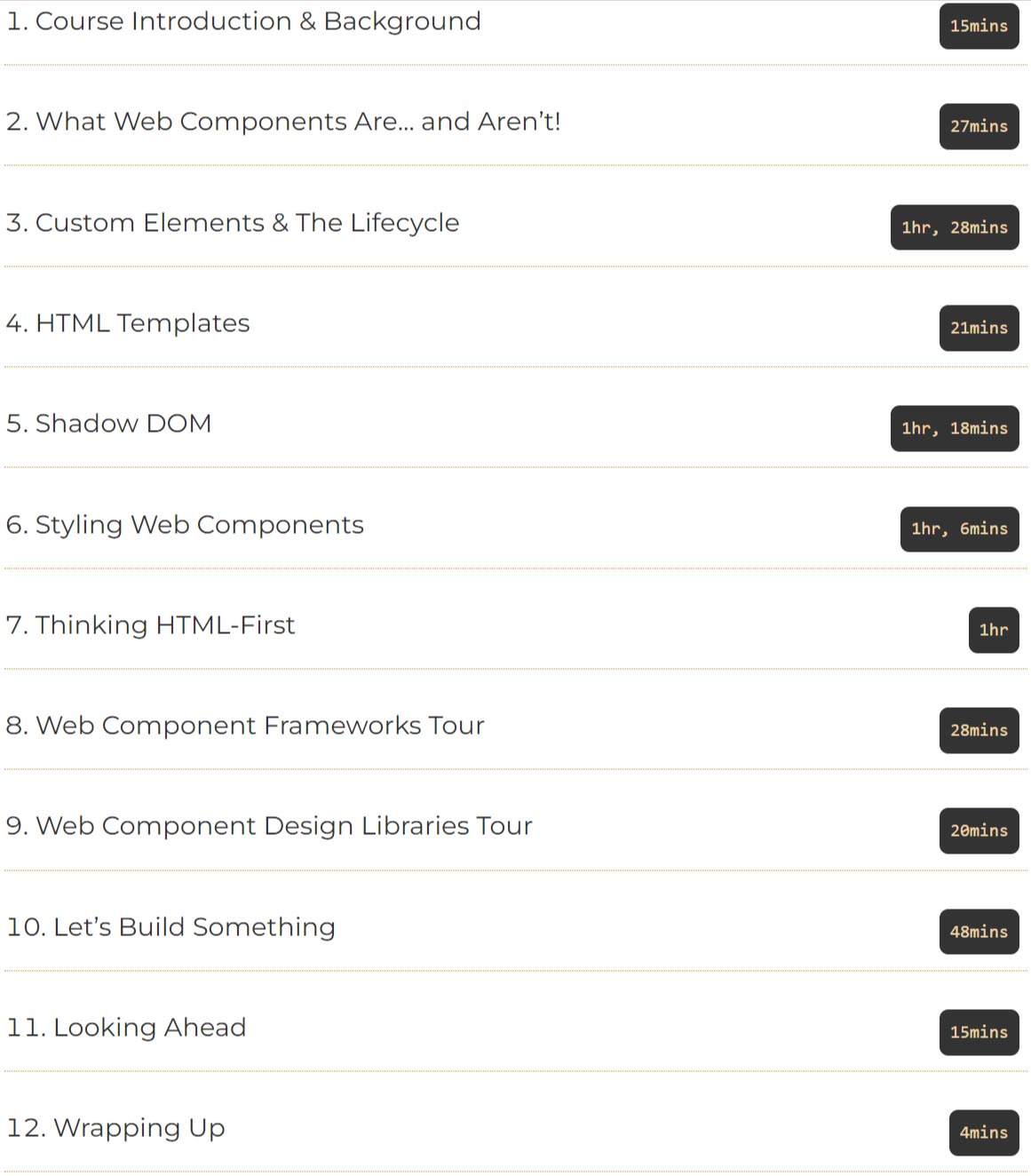 Course topics · Scottjehl – Web Components Demystified 2024-8