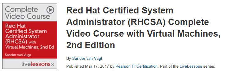 Pictures · Pearson — Red Hat Certified System Administrator (RHCSA) Complete Video Course with Virtual Machines, 2nd Edition 2023-5