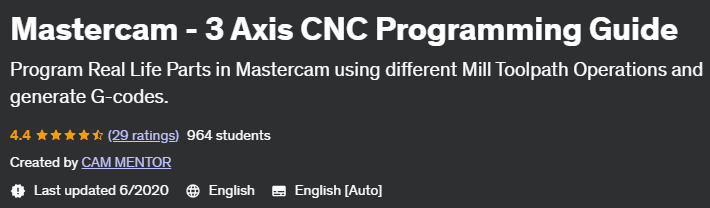 Pictures · Udemy — Mastercam – 3 Axis CNC Programming Guide 2020-6