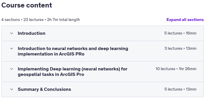 کورس کے موضوعات · ArcGIS : GIS کی مہارت کو آگے بڑھانے کے لئے ArcGis میں گہری سیکھنا سیکھیں 2020-6