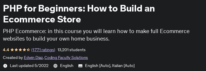 Pictures · Udemy — PHP for Beginners: How to Build an Ecommerce Store 2022-5