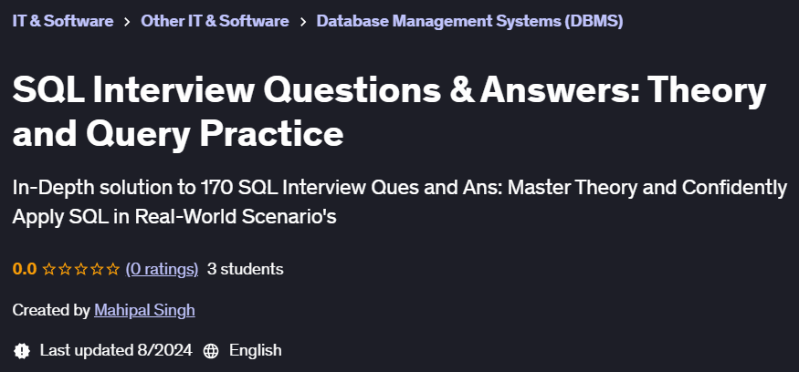 Pictures · SQL Interview Questions & Answers: Theory and Query Practice 2024-8