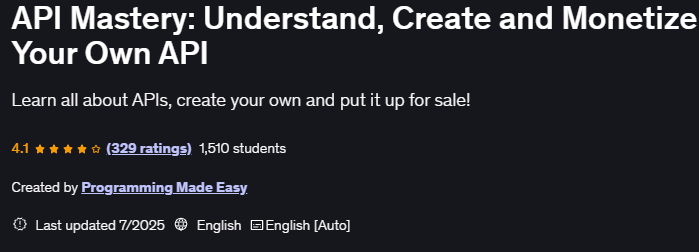 Pictures · API Mastery: Understand, Create and Monetize Your Own API 2025-7