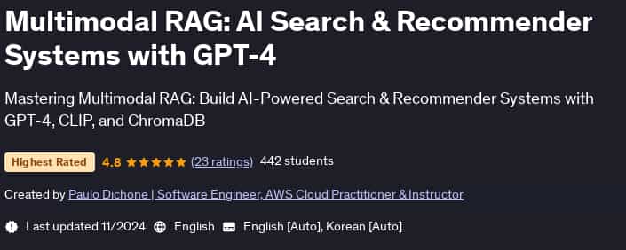 Pictures · Multimodal RAG: AI Search & Recommender Systems with GPT-4 2024-11
