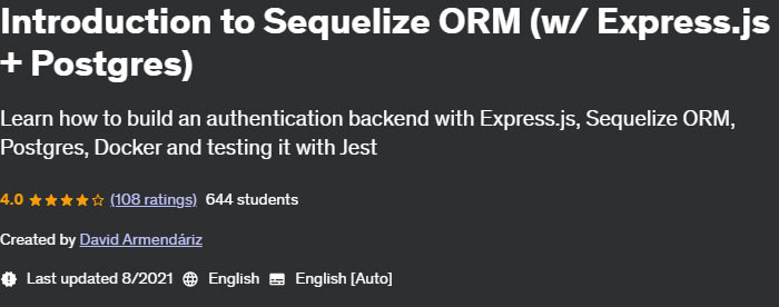 Pictures · Introduction to Sequelize ORM (w/ Express.js + Postgres) 2021-8