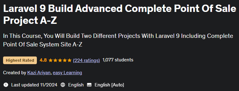 Pictures · Laravel 9 Build Advanced Complete Point Of Sale Project A-Z 2024-3