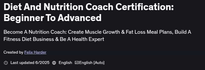 Pictures · Udemy — Diet And Nutrition Coach Certification: Beginner To Advanced 2025-6