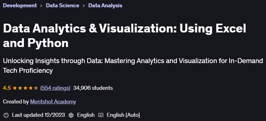 Pictures · Data Analytics & Visualization: Using Excel and Python 2023-11