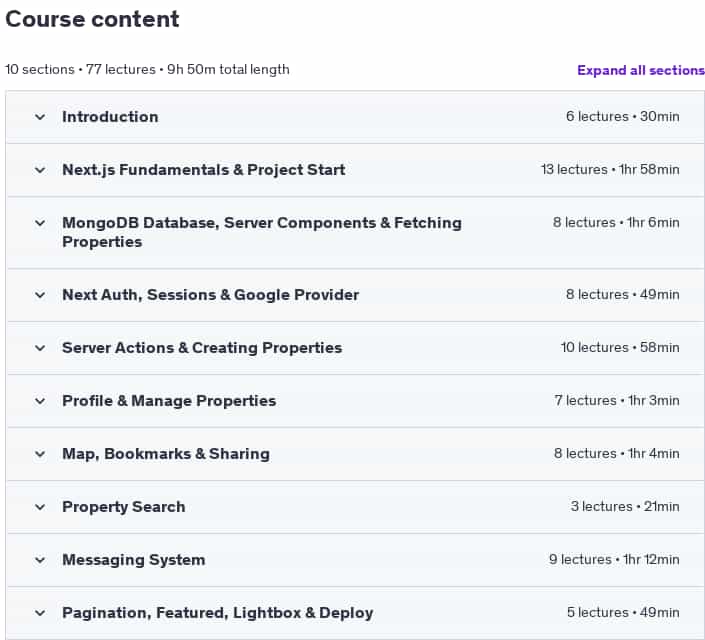 Course topics · Next.js From Scratch 2025-1
