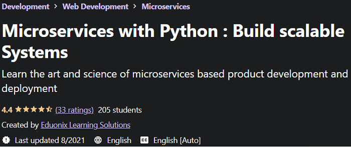 Pictures · Udemy — Microservices with Python : Build scalable Systems 2021-8