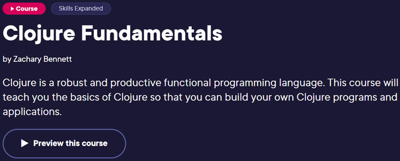 Pictures · Pluralsight — Clojure Fundamentals 2023-12