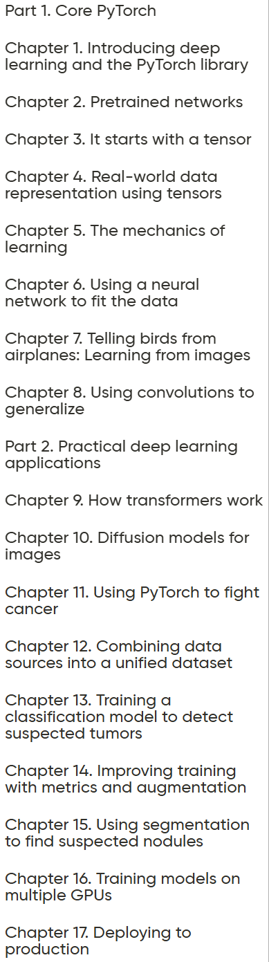 Kursthemen · Oreilly – Deep Learning mit PyTorch, zweite Edition, Video Edition 2026-3