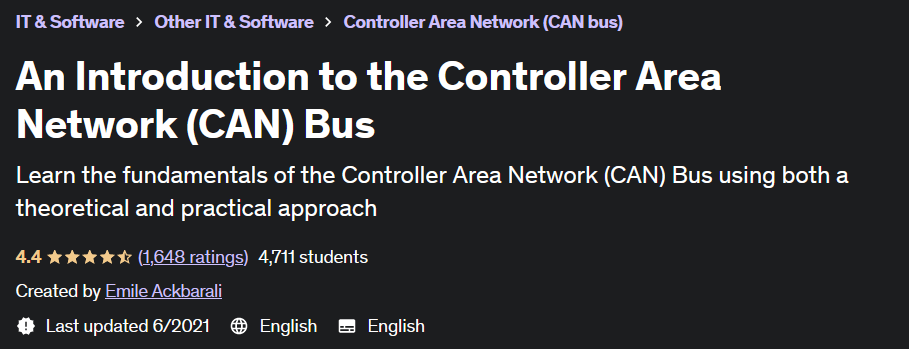 Pictures · An Introduction to the Controller Area Network (CAN) Bus 2021-6