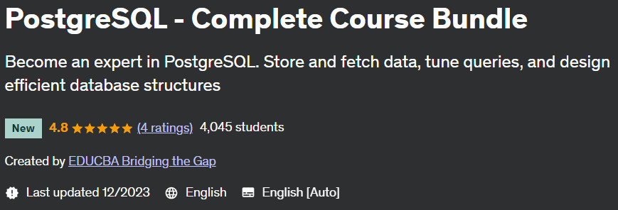 Pictures · Udemy — PostgreSQL – Complete Course Bundle 2023-12
