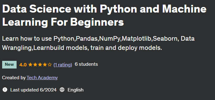 Pictures · Udemy — Data Science with Python and Machine Learning For Beginners 2024-6