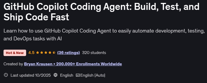Pictures · GitHub Copilot Coding Agent: Build, Test, and Ship Code Fast 2025-10