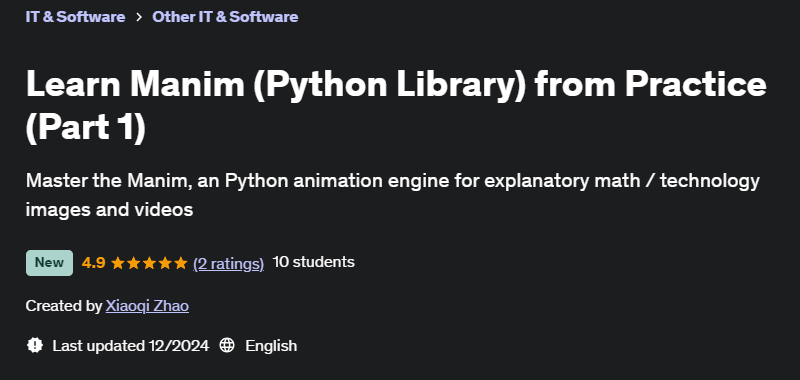 Pictures · Learn Manim (Python Library) from Practice (Part 1) 2024-12