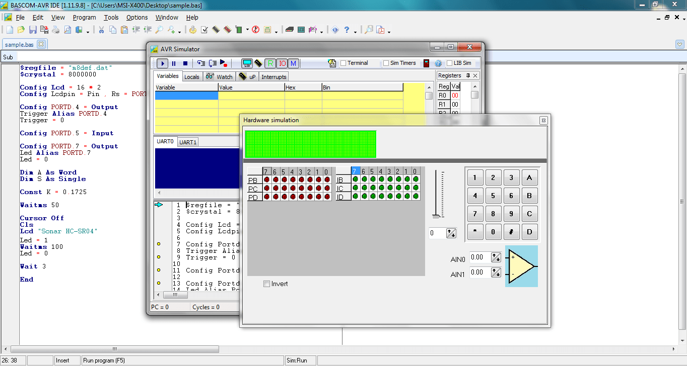Pictures · BASCOM-AVR 2.0.8.7 / 8051 v2.0.16.0