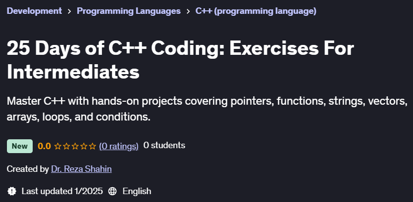 Pictures · Udemy — 25 Days of C++ Coding: Exercises For Intermediates 2024-12