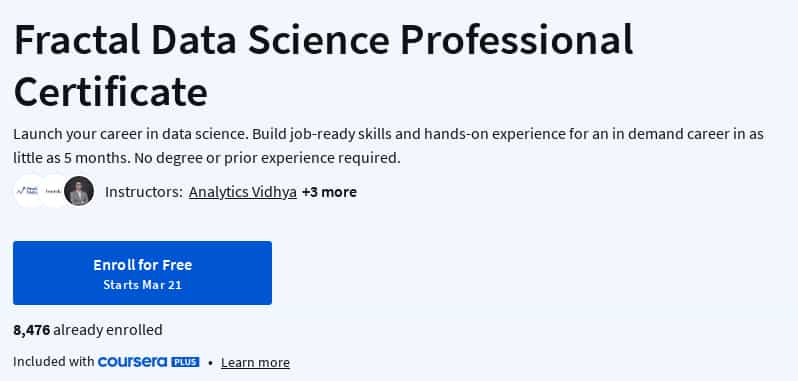 Pictures · Coursera — Fractal Data Science Professional Certificate 2025-3