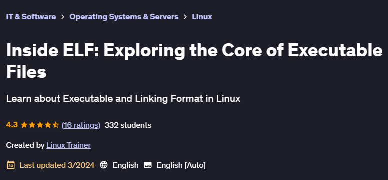 Pictures · Udemy — Inside ELF: Exploring the Core of Executable Files 2024-3