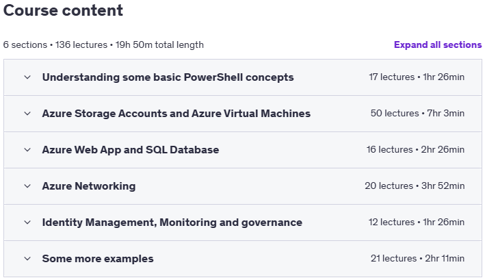 강좌 주제 · Azure PowerShell에 대한 자세한 내용 2023-2